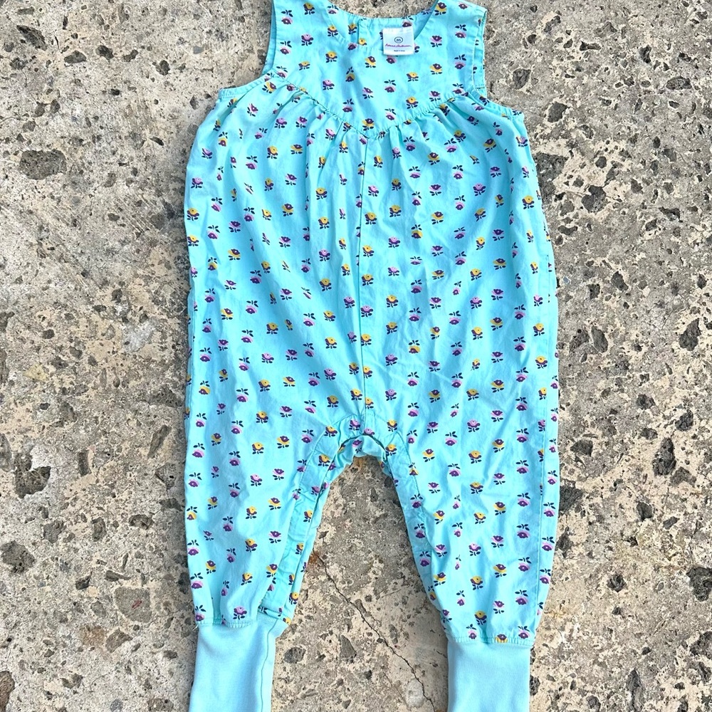 HANNA ANDERSSON floral jumpsuit size 85/2T - Picture 5 of 6